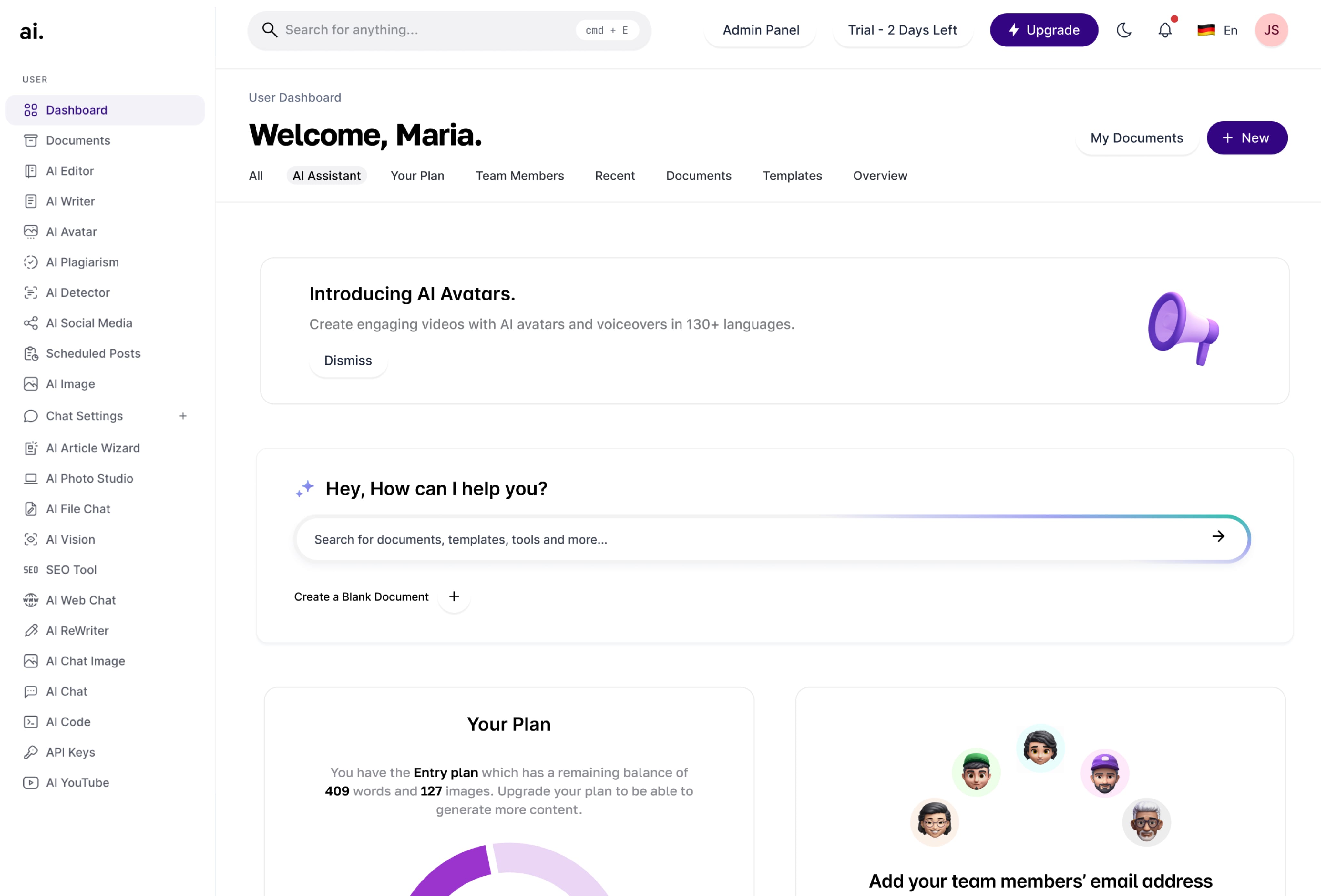 Image of CODY Ai dashboard